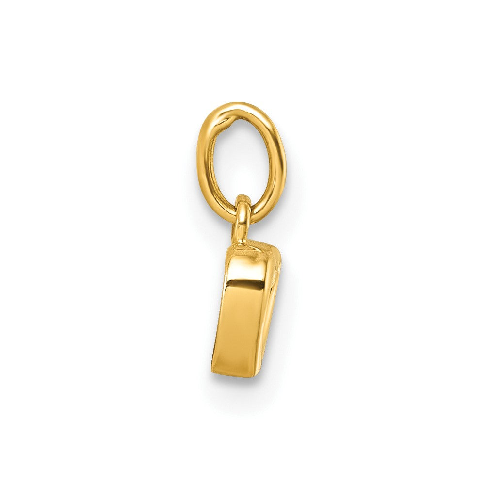 14K Gelbgold Poliert Herz Anhänger