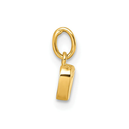 14K Gelbgold Poliert Herz Anhänger