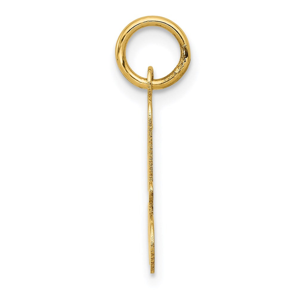 14K Gelbgold 14ky Schreibschrift Buchstabe A Initiale Charm