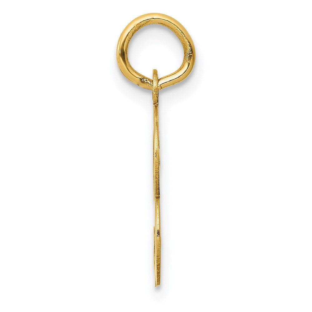 14K Gelbgold 14ky Schreibschrift Buchstabe B Initiale Charm