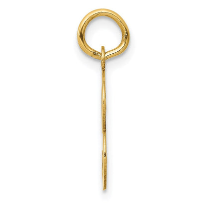 14K Gelbgold 14ky Schreibschrift Buchstabe B Initiale Charm