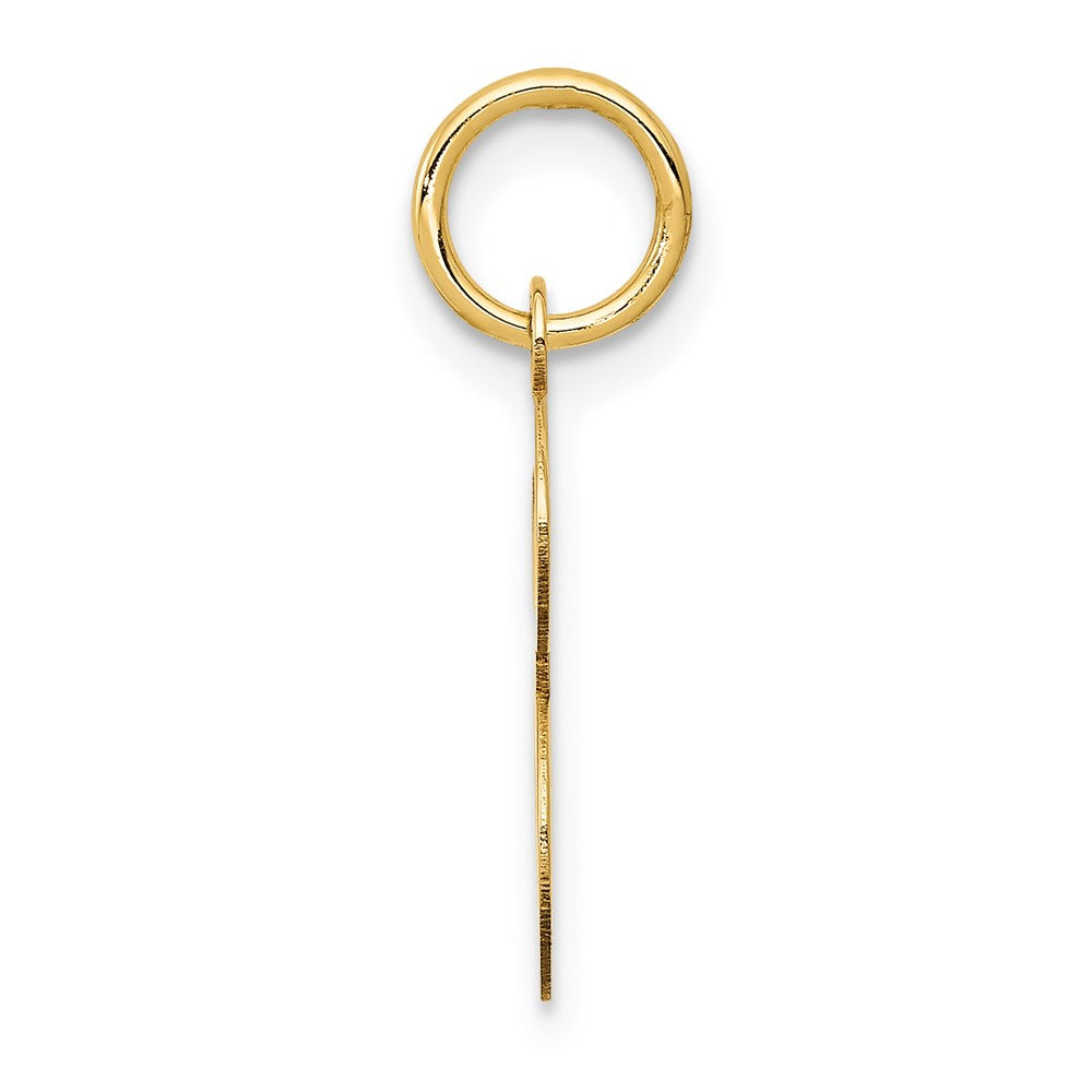 14K Gelbgold 14ky Schreibschrift Buchstabe E Initiale Charm