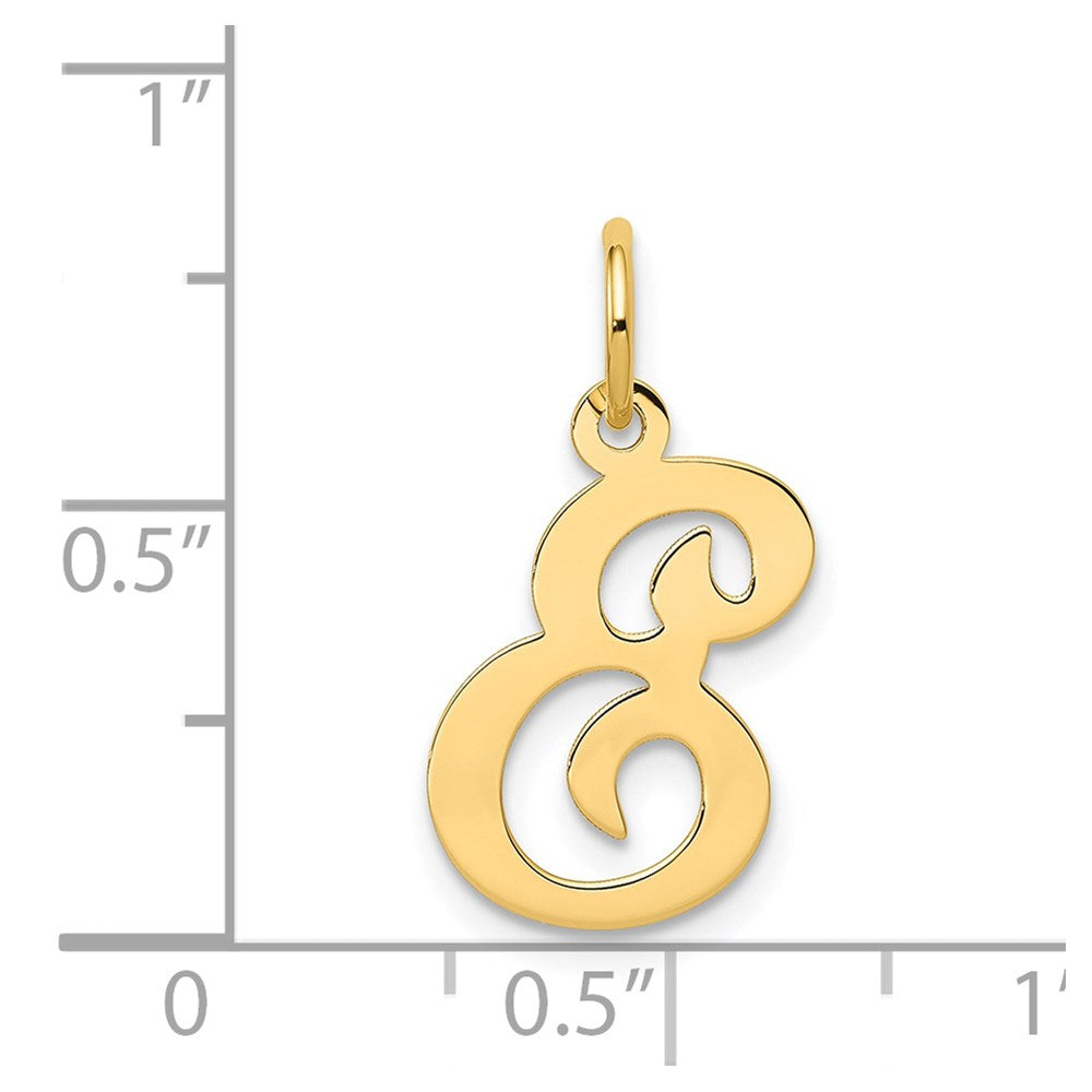 14K Gelbgold 14ky Schreibschrift Buchstabe E Initiale Charm