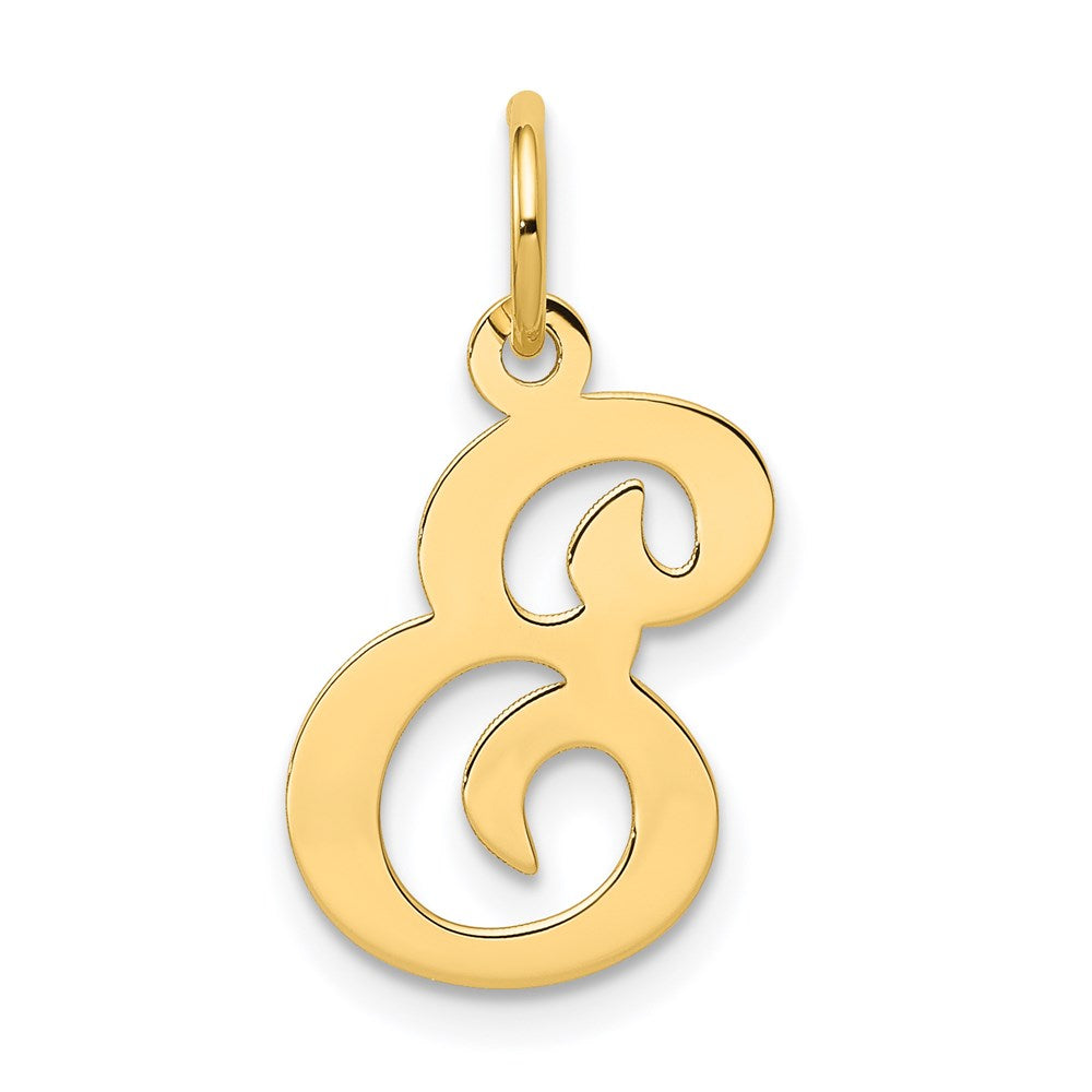 14K Gelbgold 14ky Schreibschrift Buchstabe E Initiale Charm