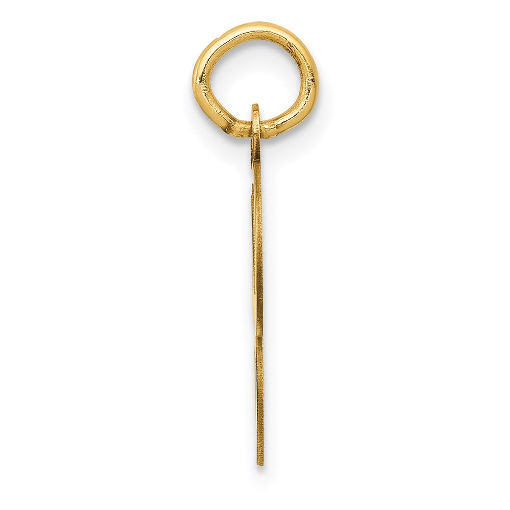 14K Gelbgold 14ky Schreibschrift Buchstabe G Initiale Charm