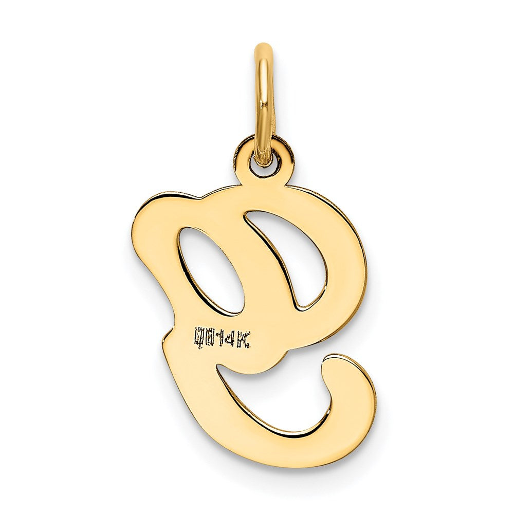 14K Gelbgold 14ky Schreibschrift Buchstabe G Initiale Charm