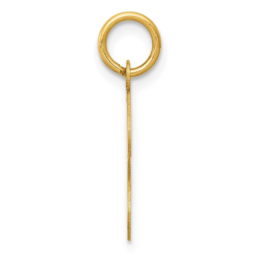14K Gelbgold 14ky Schreibschrift Buchstabe J Initiale Charm