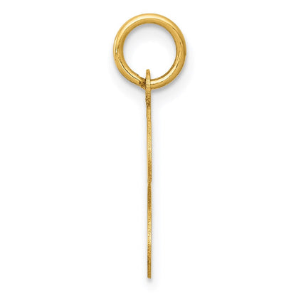 14K Gelbgold 14ky Schreibschrift Buchstabe J Initiale Charm