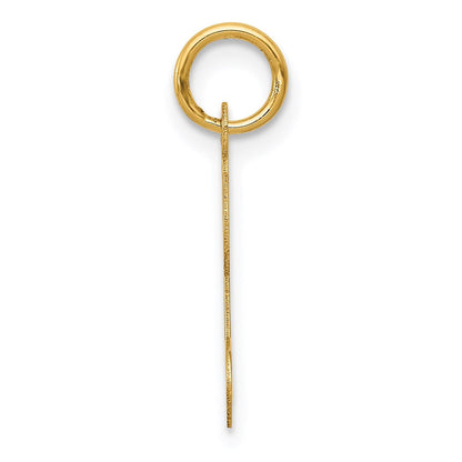 14K Gelbgold 14ky Schreibschrift Buchstabe K Initiale Charm