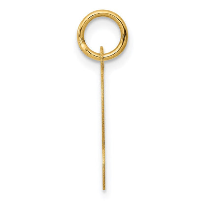 14K Gelbgold 14ky Schreibschrift Buchstabe L Initiale Charm