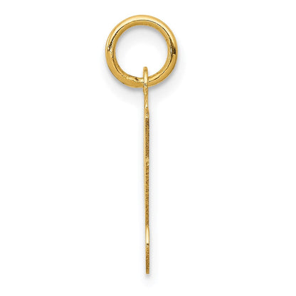 14K Gelbgold 14ky Schreibschrift Buchstabe M Initiale Charm