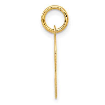 14K Gelbgold 14ky Schreibschrift Buchstabe P Initiale Charm
