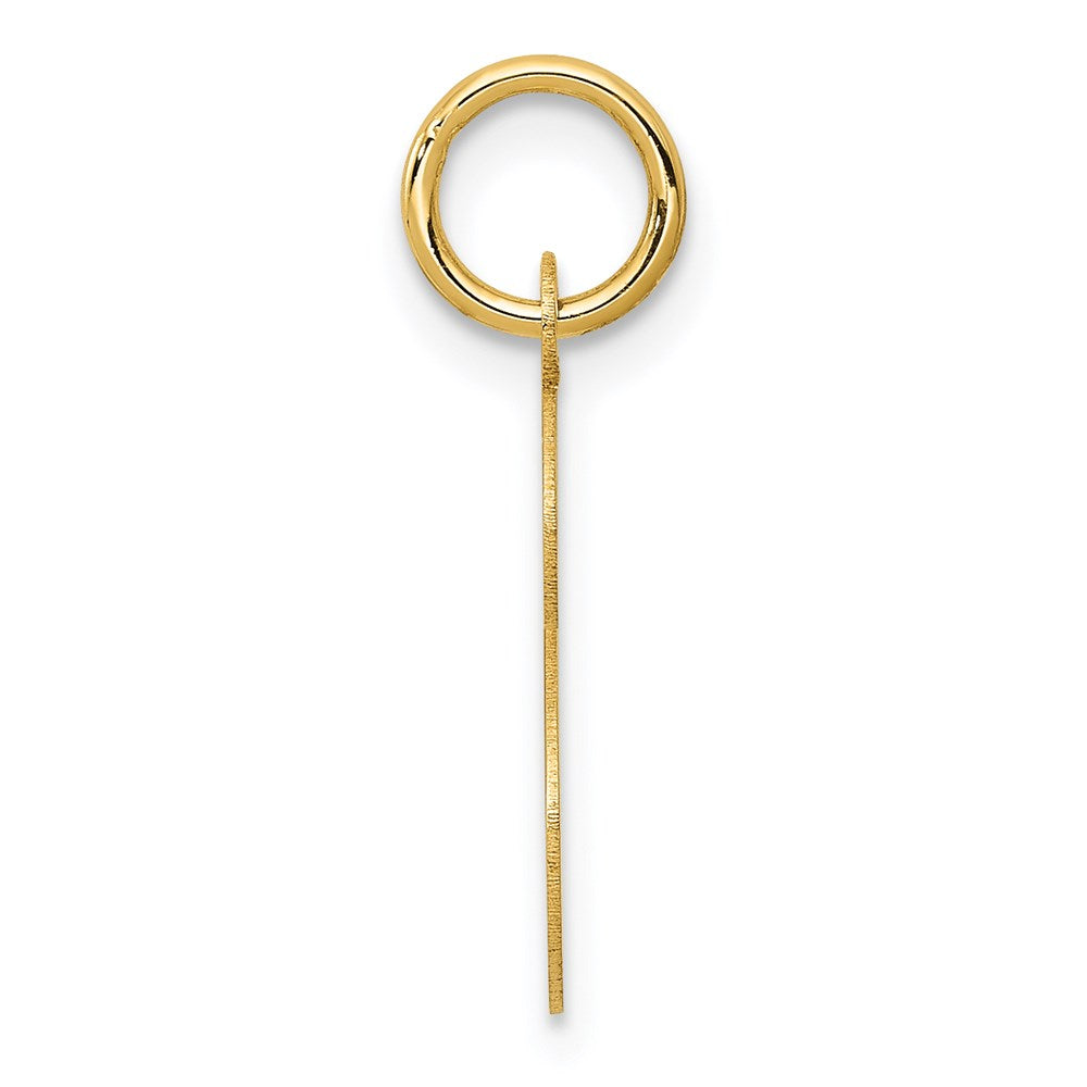 14K Gelbgold 14ky Schreibschrift Buchstabe S Initiale Charm