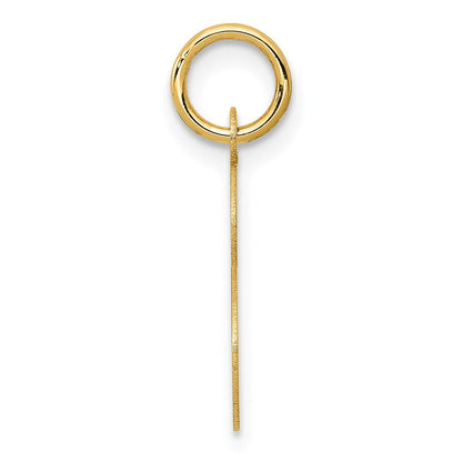 14K Gelbgold 14ky Schreibschrift Buchstabe S Initiale Charm