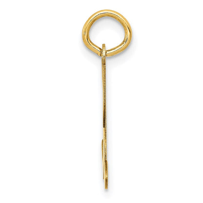 14K Gelbgold 14ky Schreibschrift Buchstabe X Initiale Charm