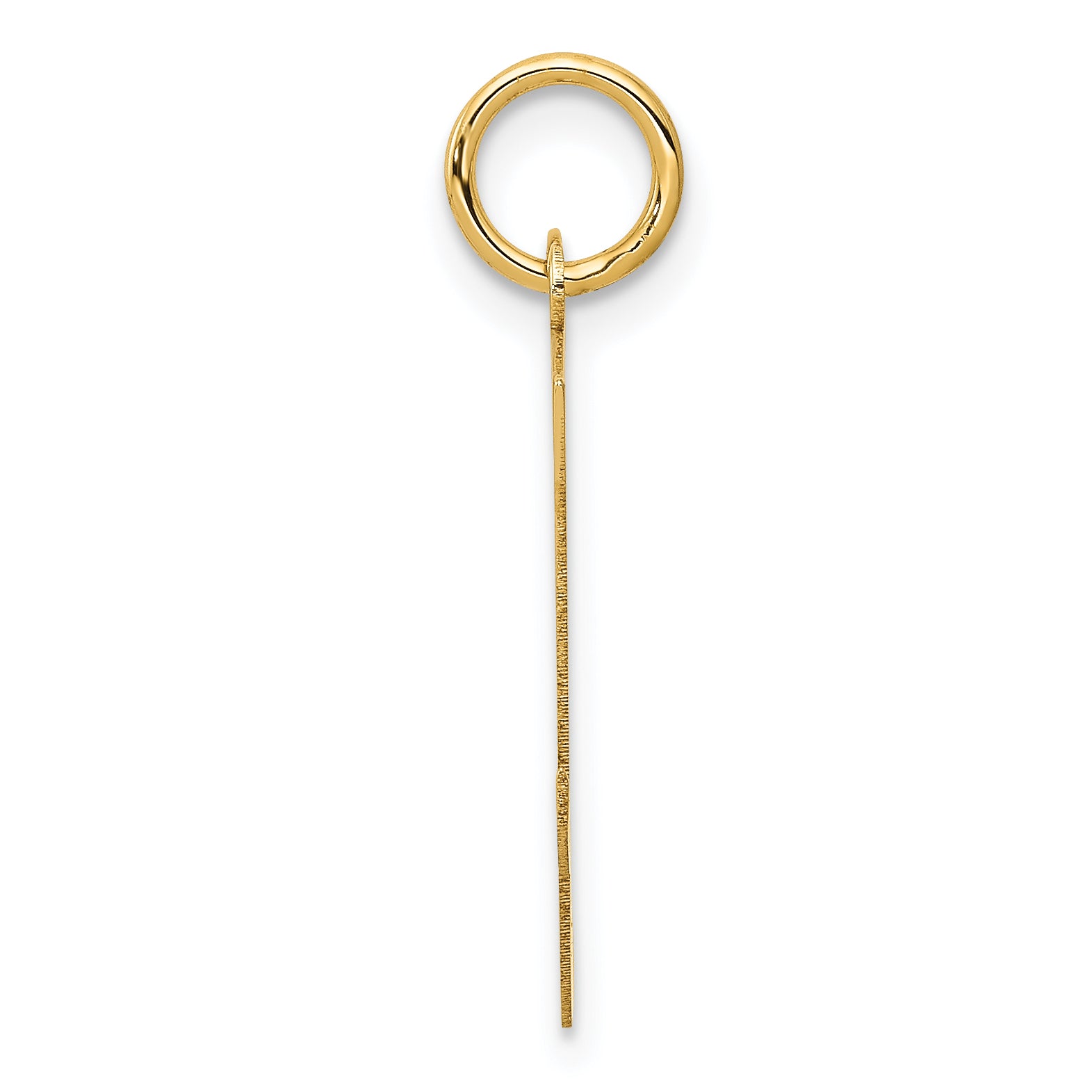 14K Gelbgold 14ky Schreibschrift Buchstabe Y Initiale Charm