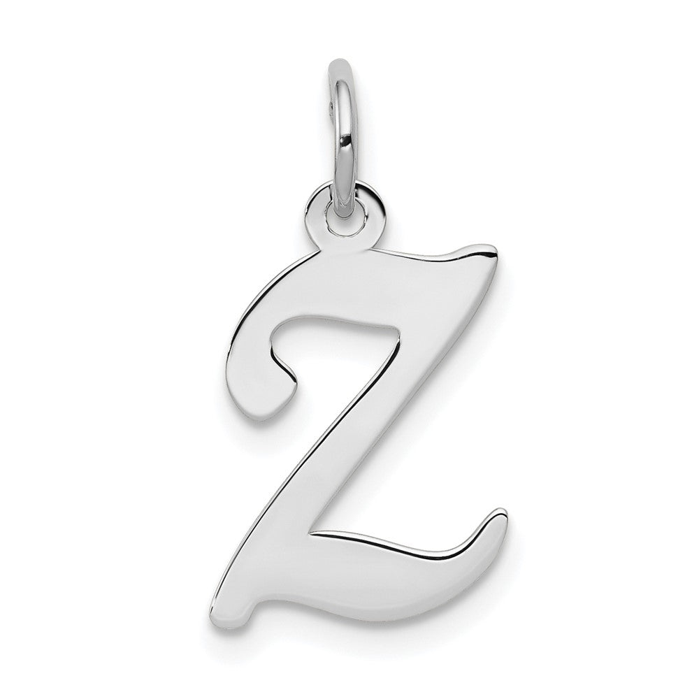 14kw Weißgold Schreibschrift Buchstabe Z Initiale Charm