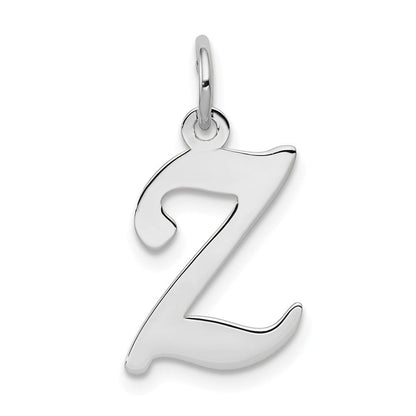 14kw Weißgold Schreibschrift Buchstabe Z Initiale Charm
