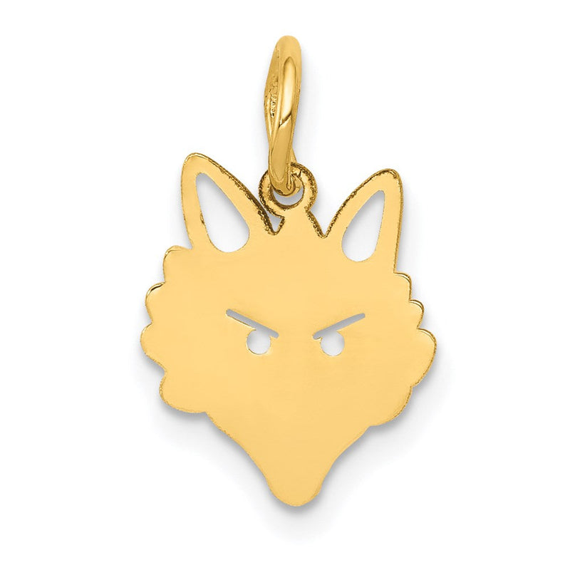 14K Gelbgold 14K Fuchs Kopf Charm