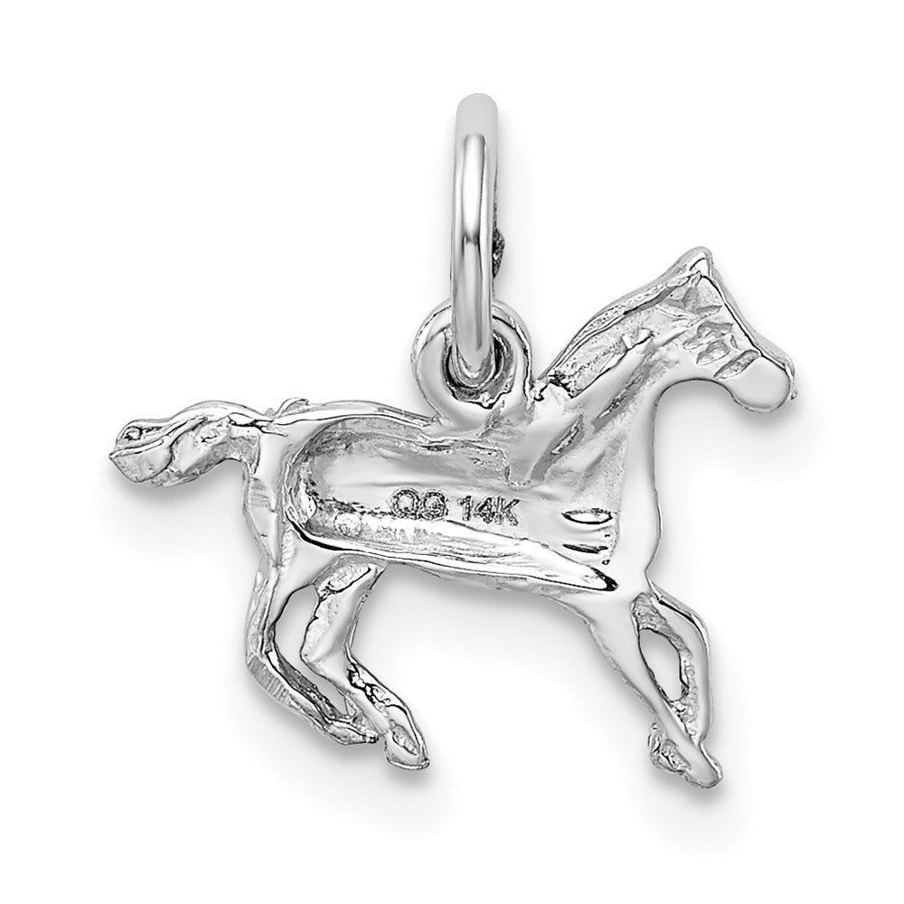 14K Weißgold 14K Weißgold Pferd Charm