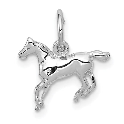 14K Weißgold 14K Weißgold Pferd Charm