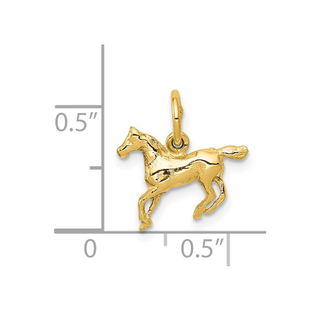 14K Gelbgold 14K Poliert Pferd Charm