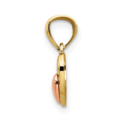 14K Bicolor 14K Bicolor Mini I Liebe U Charm