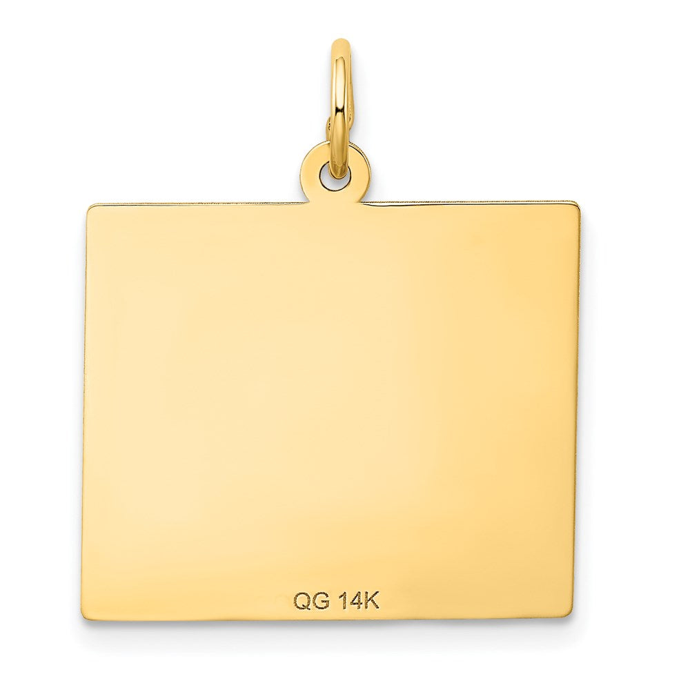 14K Gelbgold Kalender-Anhänger „Sonntag – Der erste Tag“