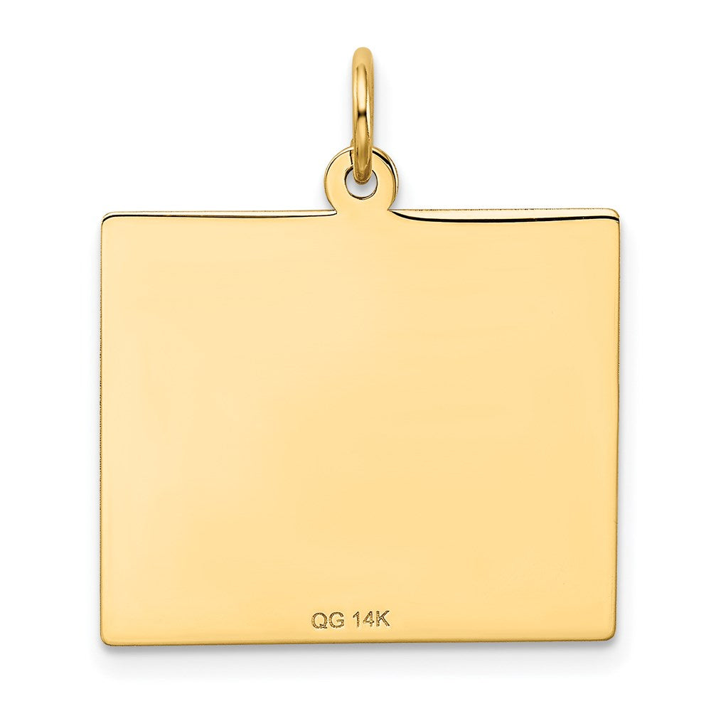 14K Gelbgold Anhänger "Dienstag – Der erste Tag" Kalender