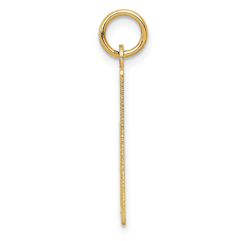 14K Gelbgold 14K Wednesday The First Day Calendar Anhänger