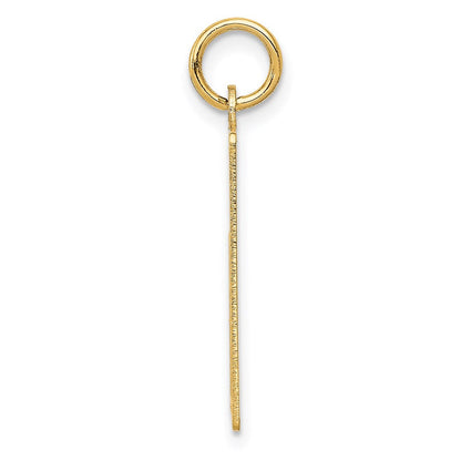 14K Gelbgold 14K Wednesday The First Day Calendar Anhänger