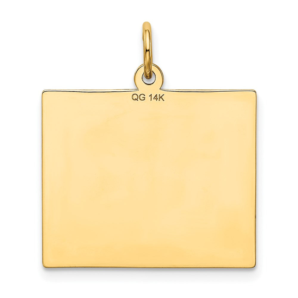 14K Gelbgold Kalender-Anhänger "Donnerstag – Der Erste Tag