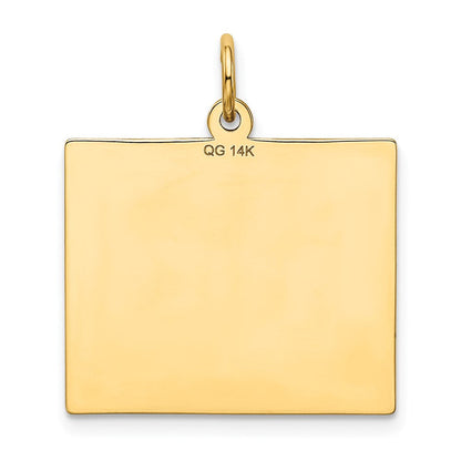 14K Gelbgold Kalender-Anhänger "Donnerstag – Der Erste Tag
