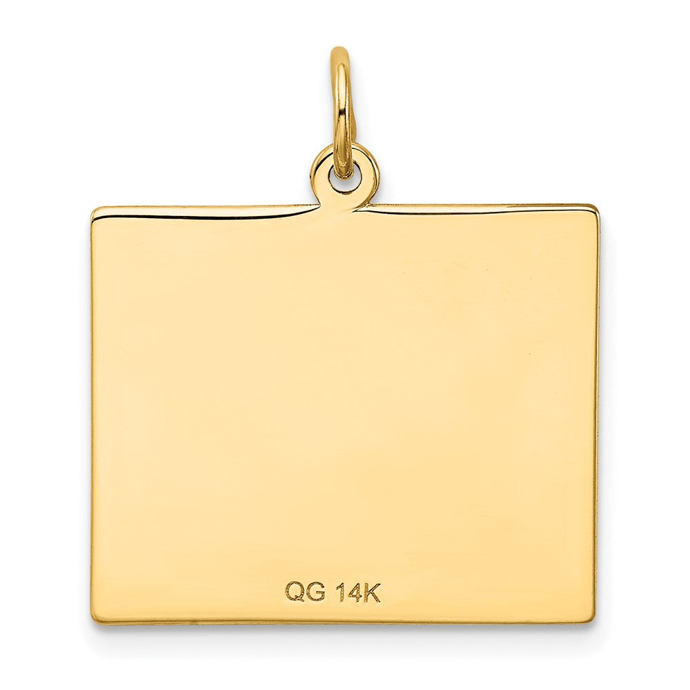 14K Gelbgold Kalender-Anhänger "Freitag, der Erste