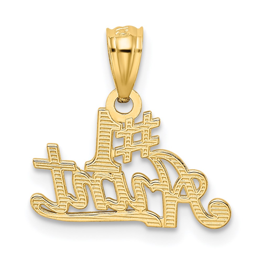 14K Gelbgold 14K #1 Tante Anhänger