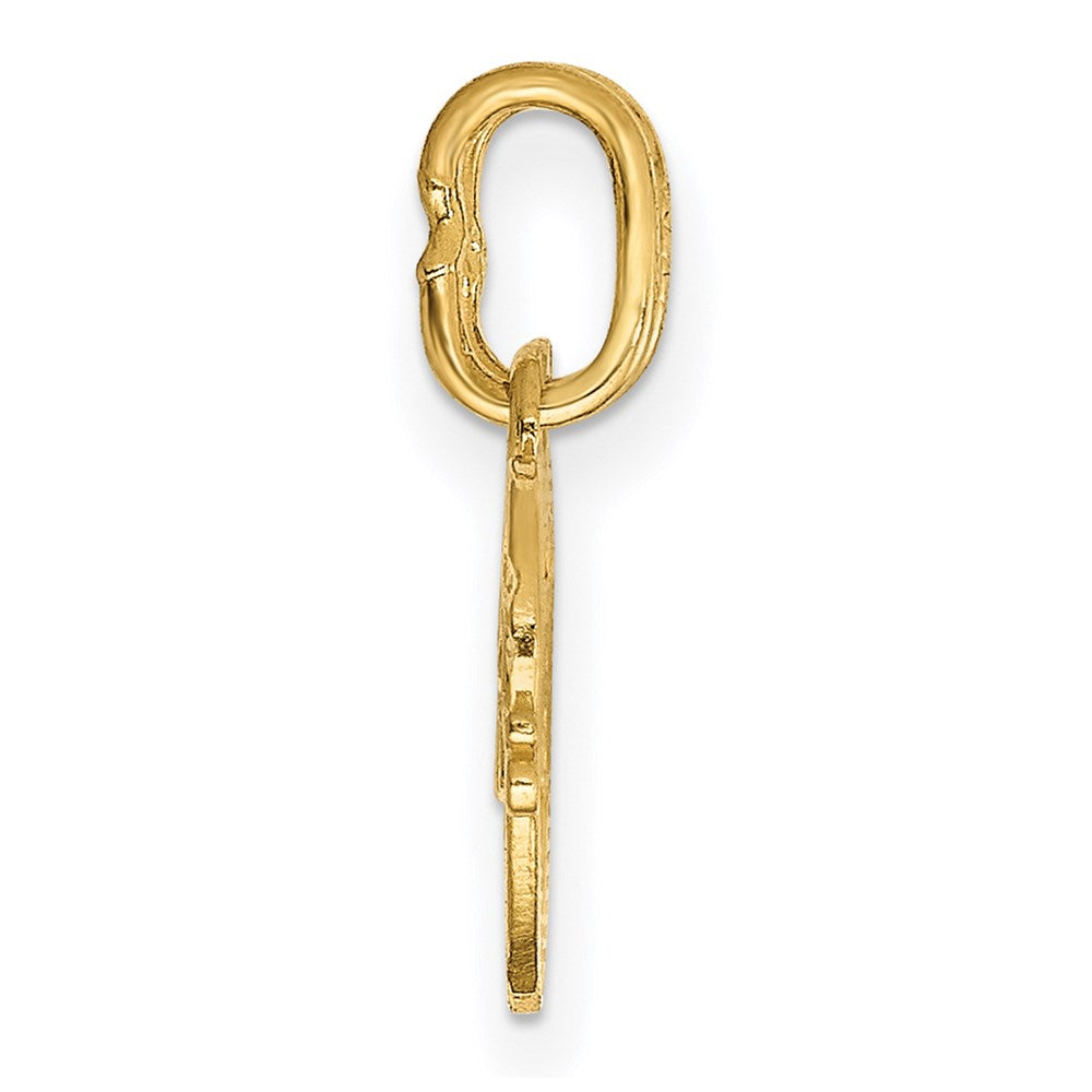 14K Gelbgold 14K Doppelt Herz Beste Friends Break-apart Charm