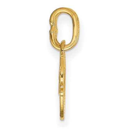 14K Gelbgold 14K Doppelt Herz Beste Friends Break-apart Charm