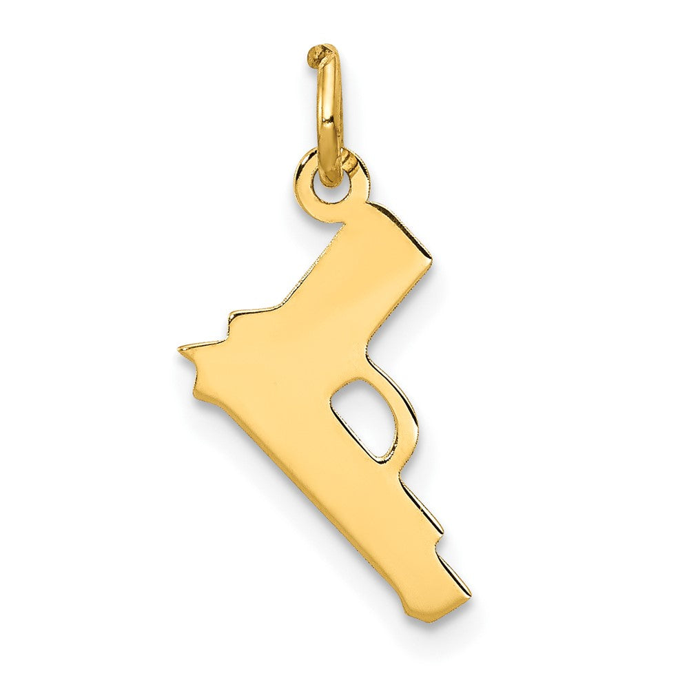14K Gelbgold 14K Pistol Charm