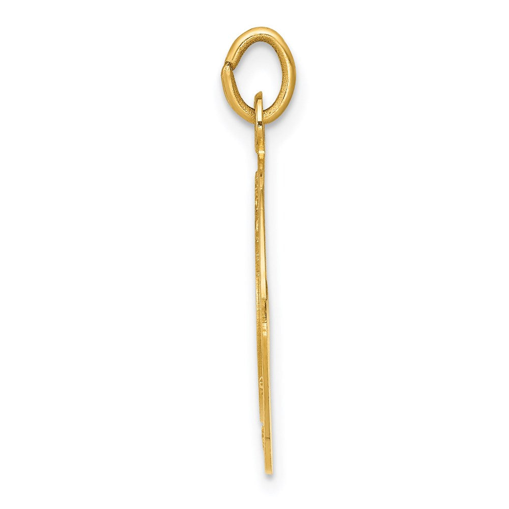 14K Gelbgold U.S. ARMY Insignien-Scheiben-Anhänger