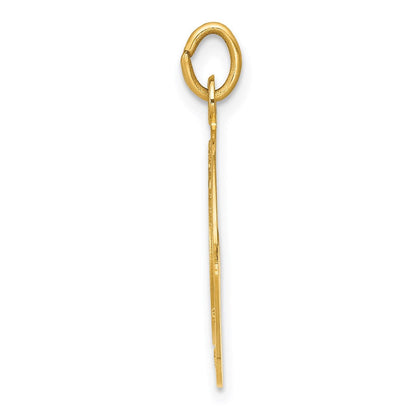 14K Gelbgold U.S. ARMY Insignien-Scheiben-Anhänger