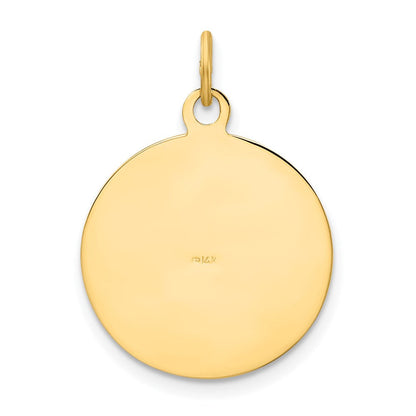 14K Gelbgold U.S. ARMY Insignien-Scheiben-Anhänger