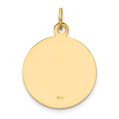 14K Gelbgold Anhänger mit Scheibe im U.S. Air Force-Emblem-Design