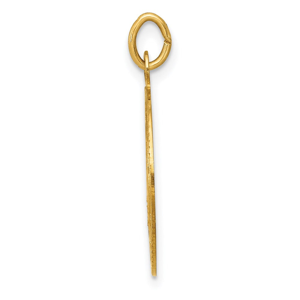 14K Gelbgold Anhänger mit U.S. Navy Insignia-Scheibe