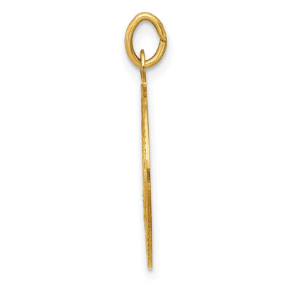 14K Gelbgold Anhänger mit U.S. Navy Insignia-Scheibe