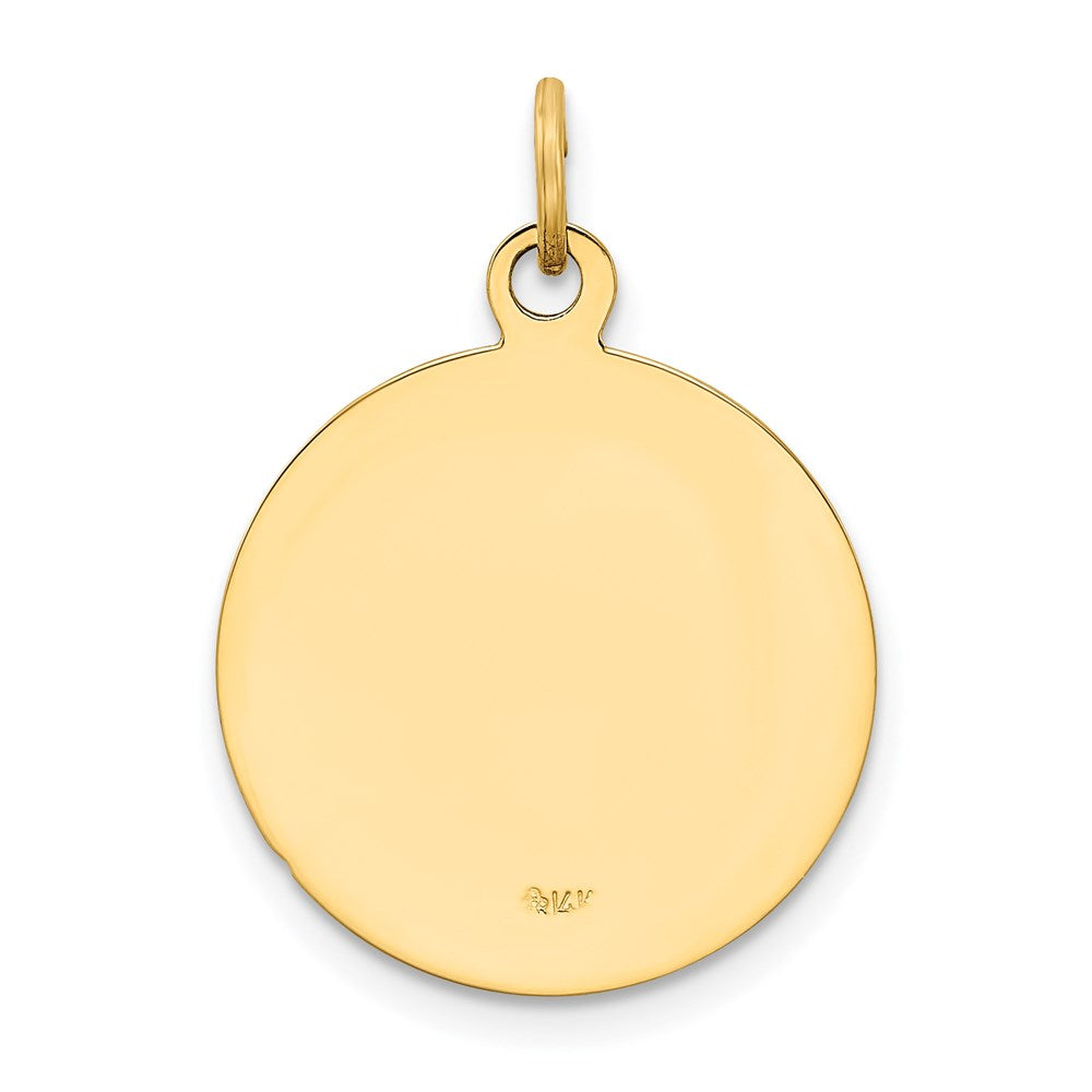 14K Gelbgold Anhänger mit U.S. Navy Insignia-Scheibe