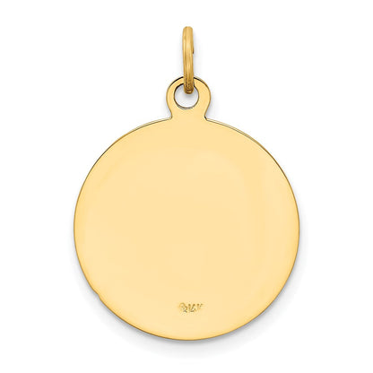 14K Gelbgold Anhänger mit U.S. Navy Insignia-Scheibe