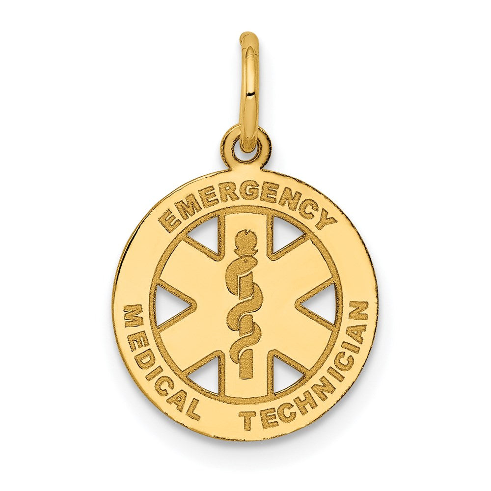 14K Gelbgold 14K Klein Emt Medizinisch Charm