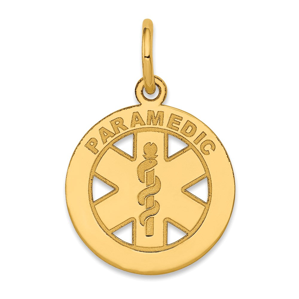 14K Gelbgold 14K Klein Paramedic Medizinisch Charm