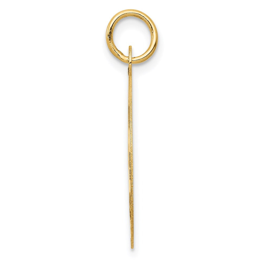 14K Gelbgold Medaillon-Anhänger PARAMEDIC Medizinisches Symbol, mittelgroß