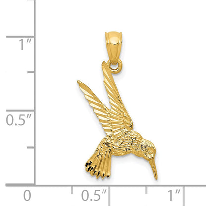 14K Gelbgold 14K Hummingbird Anhänger
